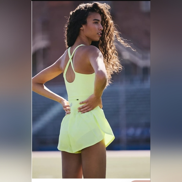 FP Movement by Free People Pants - NWT FP Movement Righteous Runsie~Sour Citrus